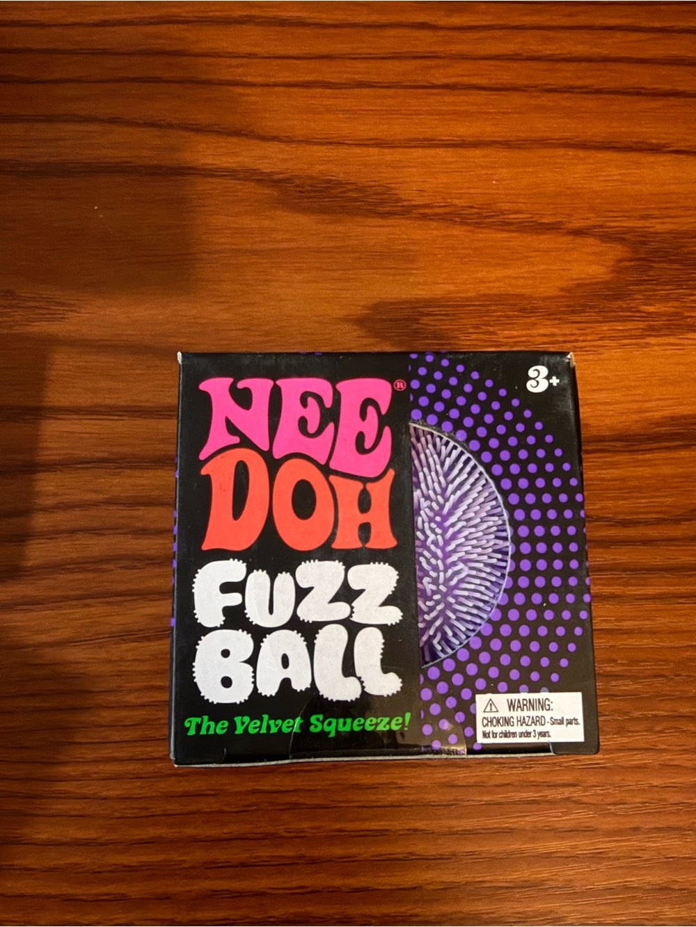 NeeDoh Fuzz Ball - Purple Squishy Sensory Fidget